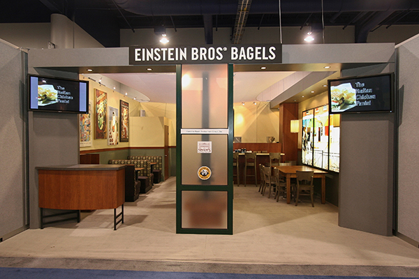 Experiential marketing exhibit display Einstein Bros