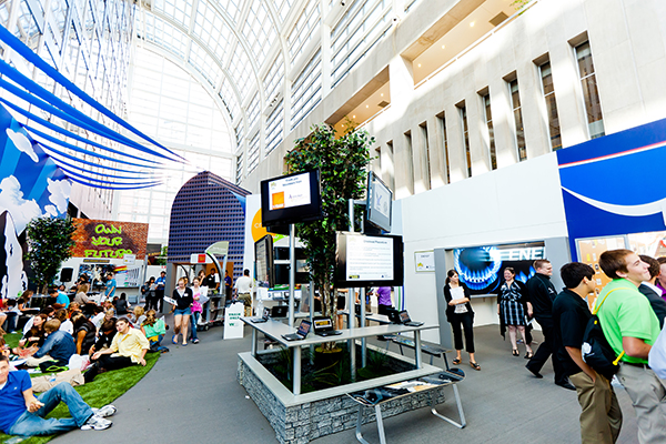 Indoor custom exhibit display