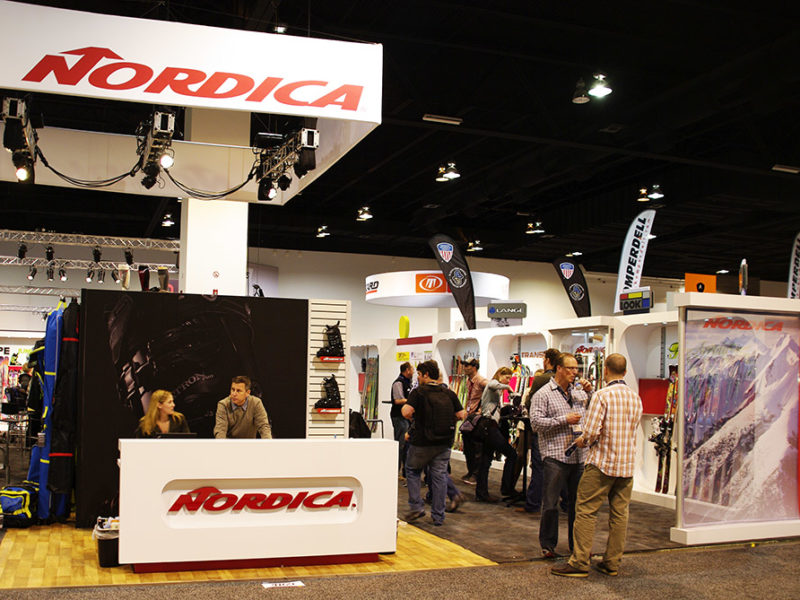 Indoor exhibit displays Nordica