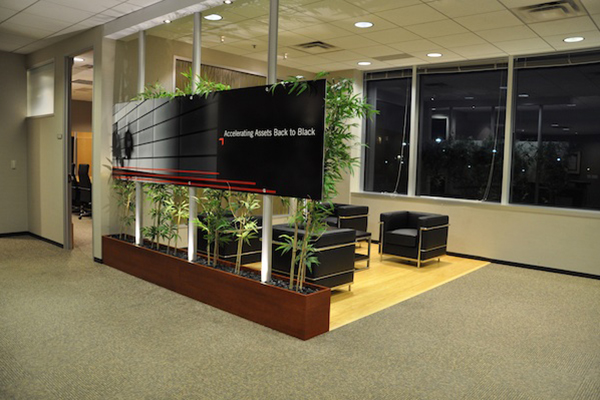 Corporate environment lobby