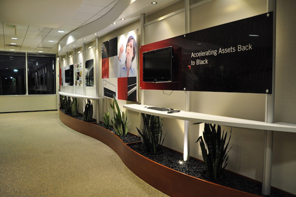 Corporate environment lobby