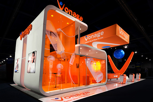 Trade show display Las Vegas Vonage 30x60