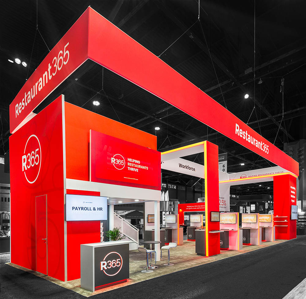 Restaurant365 sponsor booth designed by PG Exhibits at NRA Show 2025
